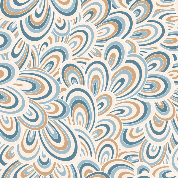 Безшовні Абстрактні Мальовані Хвилі Візерунка Хвилястий Фон Безшовний Візерунок Може — стоковий вектор