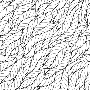 Boyama kitabı için kesintisiz dalga deseni. 