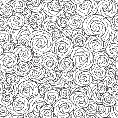 Boyama kitabı için kesintisiz dalga deseni. 