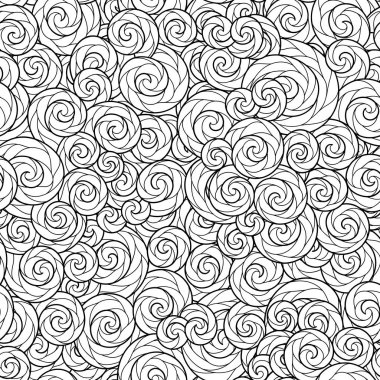 Boyama kitabı için kesintisiz dalga deseni. 