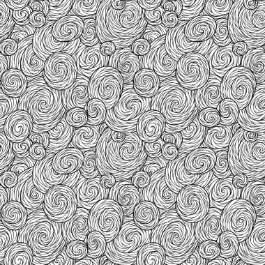 Boyama kitabı için kesintisiz dalga deseni. 