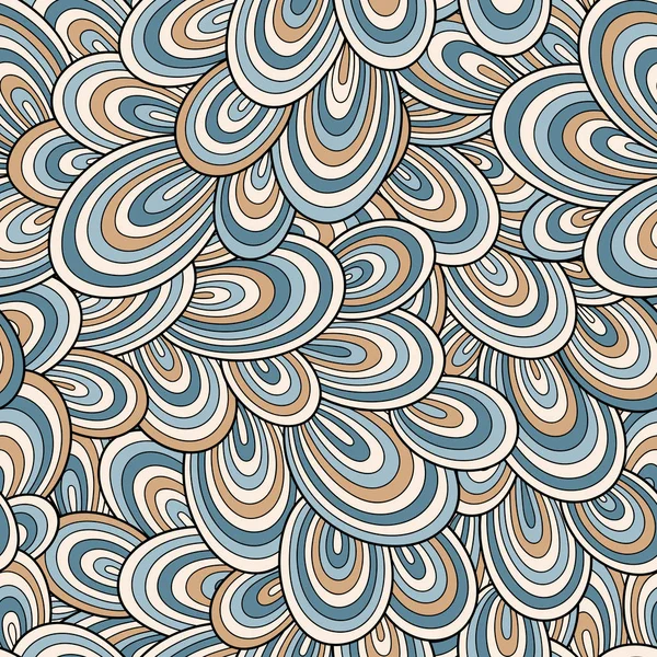 シームレスな抽象的な手描き波パターン 波状の背景 Web ページの背景テクスチャ パターンの塗りつぶし壁紙のシームレスなパターンを使用できます 豪華なシームレス背景 — ストックベクタ