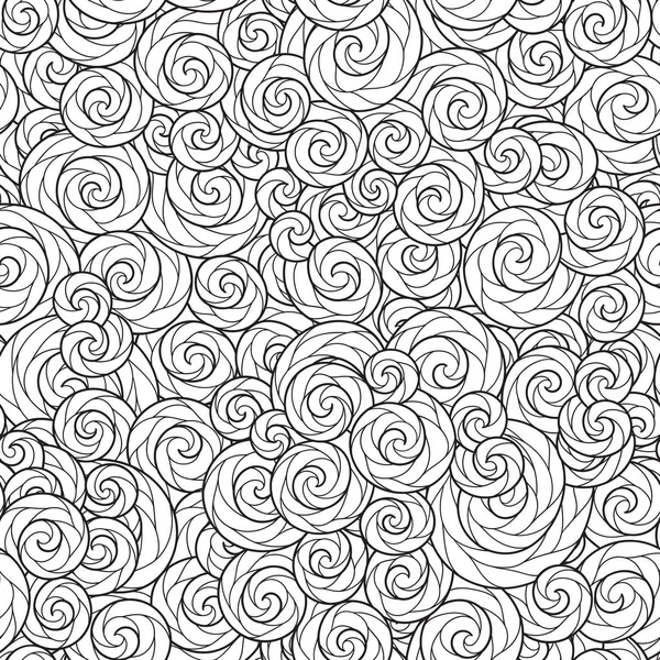 Seamless Wave Pattern Coloring Book — Stock Vector