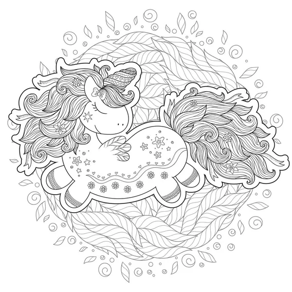 Zentangle Unicornio Recargadoストックベクター ロイヤリティフリーzentangle Unicornio Recargadoイラスト Depositphotos
