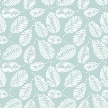 Güzel vintage el çekilmiş yaprak seamless modeli. Şirin dekorasyon ev dekorasyonu için. Nakış dikiş taklit.