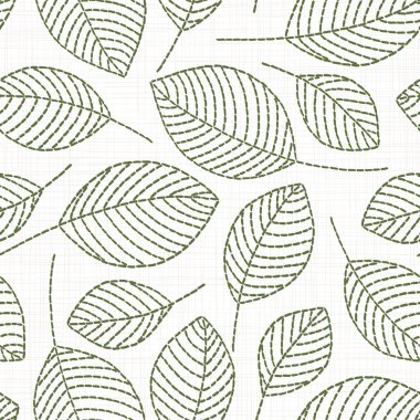 Nakış Tekstil, ev dekor, moda, kumaş için keten kumaş dokusu üzerinde çiçek seamless modeli. dikiş taklit  