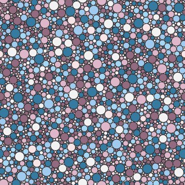 Soyut seamless modeli küçük pembe ve mavi daire doku arka plan
