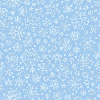 Kar taneleri seamless modeli. Kar yağışı Noel tekrar zemin. 