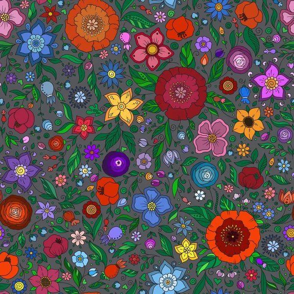 Motif Floral Vectoriel Sans Couture Fond Printemps Été Conception Surface — Image vectorielle