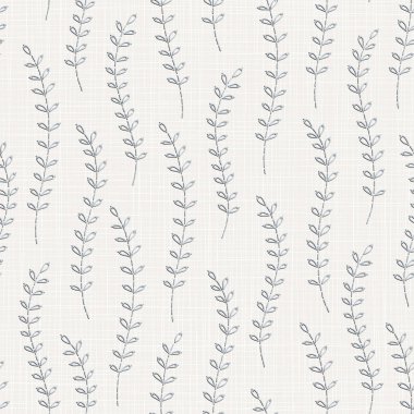 Nakış Tekstil, ev dekor, moda, kumaş için keten kumaş dokusu üzerinde çiçek seamless modeli. dikiş taklit  