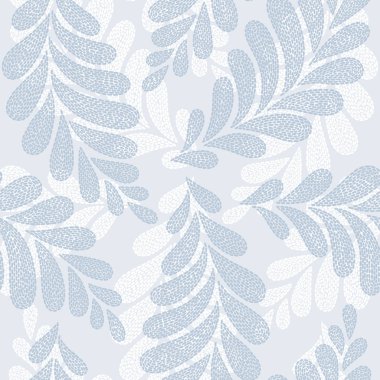 Vintage nakışı çiçek kumaş dokusu. Basit sorunsuz arka plan ile yaprakları, dalları. Nakış dikiş taklit.