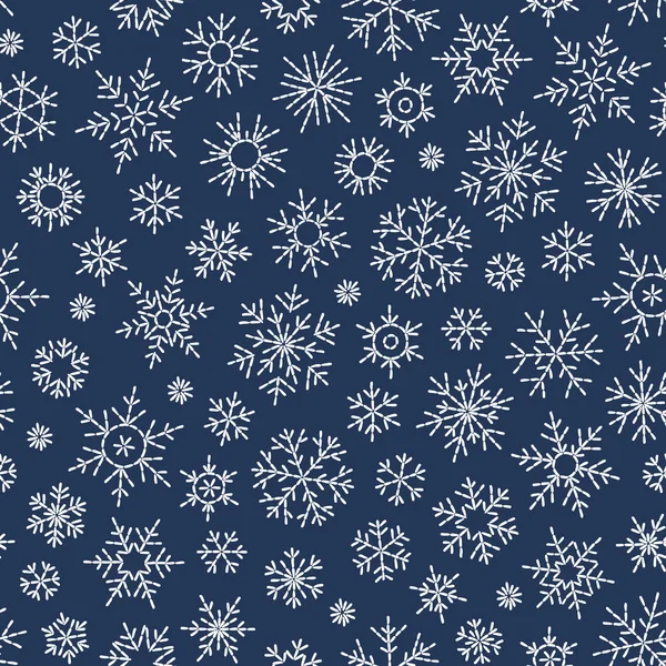 Kar taneleri seamless modeli. Kar yağışı Noel tekrar zemin. 