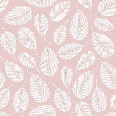 Güzel vintage el çekilmiş yaprak seamless modeli. Şirin dekorasyon ev dekorasyonu için. Nakış dikiş taklit.