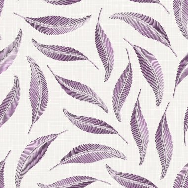 Nakış Tekstil, ev dekor, moda, kumaş için keten kumaş dokusu üzerinde çiçek seamless modeli. dikiş taklit  