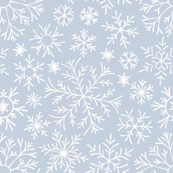 Kar taneleri seamless modeli. Kar yağışı Noel tekrar zemin. 