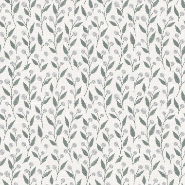 Nakış Tekstil, ev dekor, moda, kumaş için keten kumaş dokusu üzerinde çiçek seamless modeli. dikiş taklit  