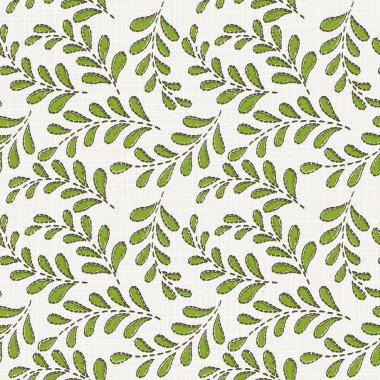 Nakış Tekstil, ev dekor, moda, kumaş için keten kumaş dokusu üzerinde çiçek seamless modeli. dikiş taklit  