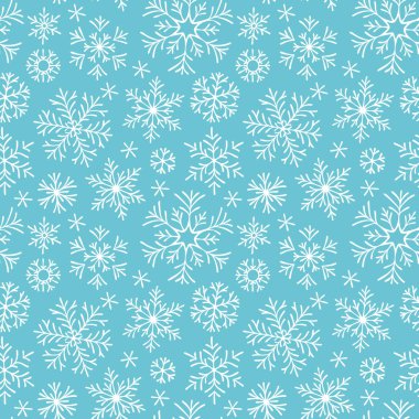 Noel sorunsuz doodle desen kar taneleri ile.