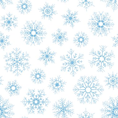 Noel sorunsuz doodle desen kar taneleri ile.