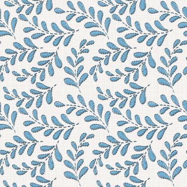 Nakış Tekstil, ev dekor, moda, kumaş için keten kumaş dokusu üzerinde çiçek seamless modeli. dikiş taklit  