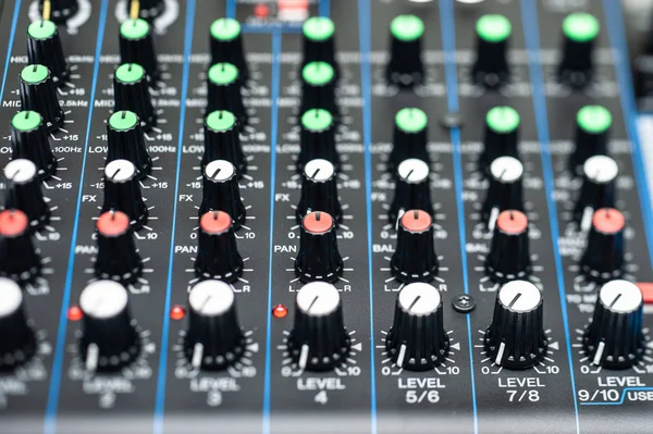 Audio Mixer console — Stock Photo, Image