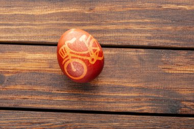 Still life with Pysanka, decorated Easter eggs clipart