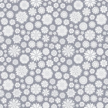 Dikişsiz vektör çiçek deseni, ilkbahar/yaz fon. 