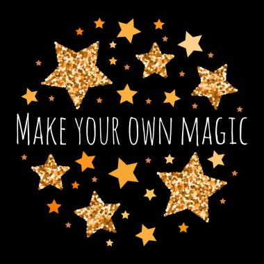 Elle çizilmiş motivasyon, ilham cümlesi. Izole. 