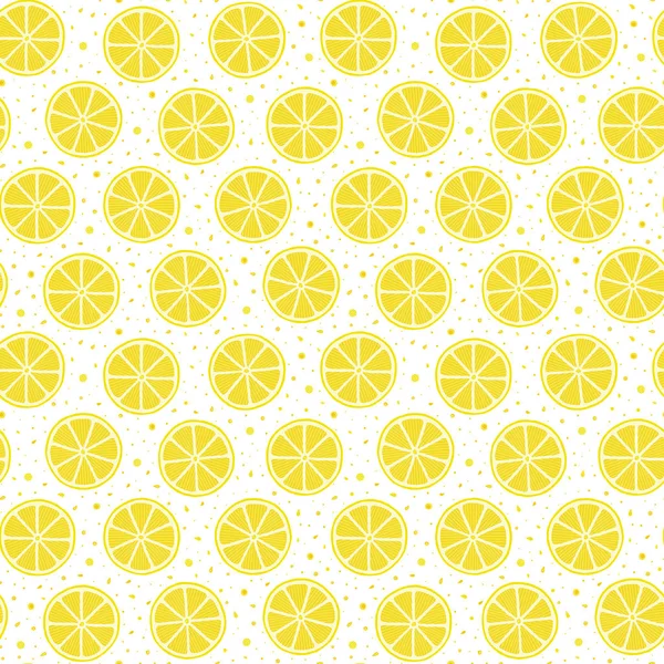 Frische Zitronen Hintergrund, von Hand gezeichnet. — Stockvektor