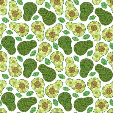 Avokado desen geometrik sorunsuz.