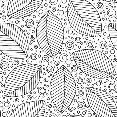 Yetişkinler için boyama kitabı sayfası, doodle. 