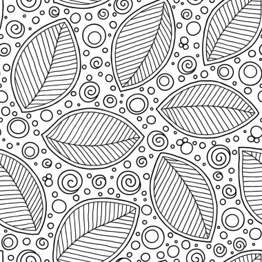 Yetişkinler için boyama kitabı sayfası, doodle. 