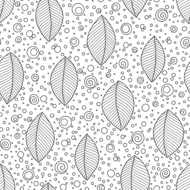 Yetişkinler için boyama kitabı sayfası, doodle. 