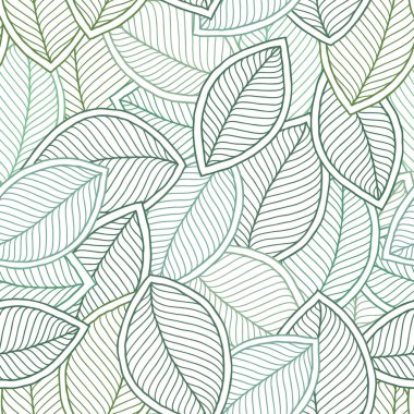 güzel bahar yaprakları seamless modeli