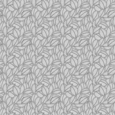 Grafik yaprakları dikişsiz desen. 