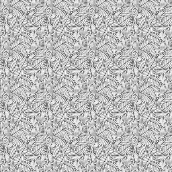 Graphic leaves seamless pattern. — Stock Vector