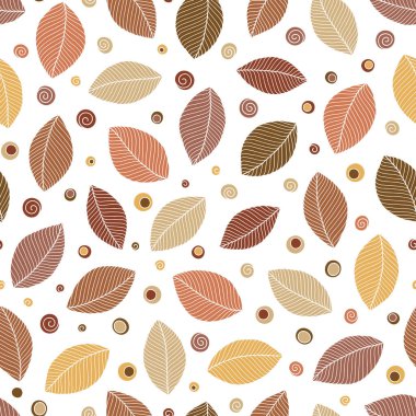 Beyaz arka plan üzerinde elle çizilmiş yapraklar 