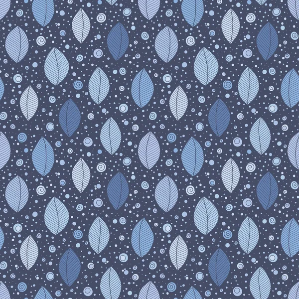 Blauwe kleur naadloze patroon — Stockvector