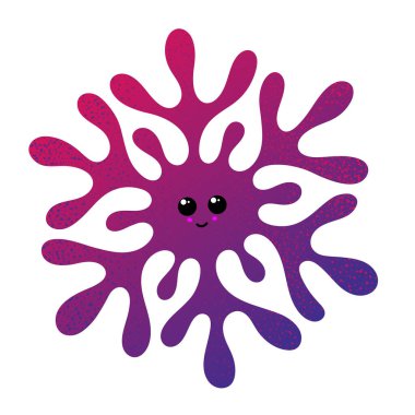 Kar tanesi gülen bebek yüzü. 