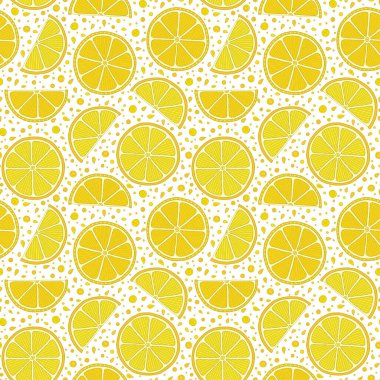 Beyaz arka planda taze limonlar çizilmiş. .   