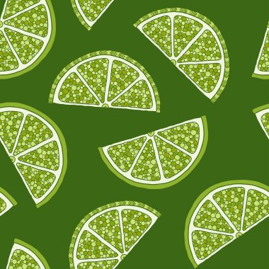 Limonlu ve pürüzsüz desen. Renkli çizim limonları.