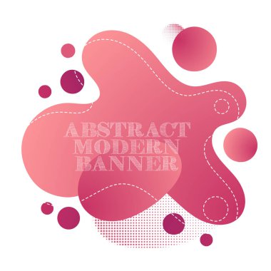 Akan sıvı şekilli gradyan soyut afiş. Bir logo, el ilanı veya sunum dizaynı için şablon. 