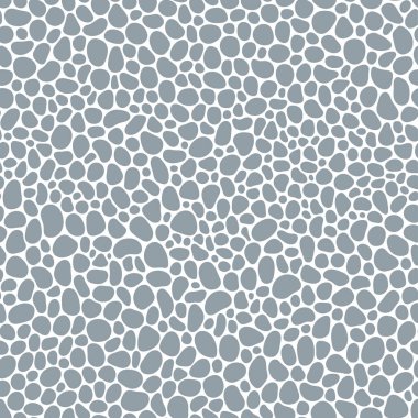 El çizimi polka noktasız desen. Rastgele geometrik çakıl duvar kağıdı. Basit taşlar arka plan. Kumaş ve ambalaj kağıtları için tasarım. Vektör illüstrasyonu