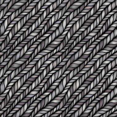 Tarzlı süveter kumaşlı, pürüzsüz gri bir vektör deseni. Web, baskı, duvar kağıdı dokusu, sonbahar kış modası, tekstil tasarımı, web sitesi geçmişi, tatil evi dekorasyonu, düğün davetiyesi