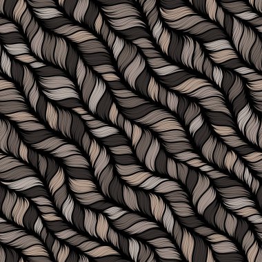 Kahverengi kenevir tüvit kumaş dokusu arka planı. Battaniye dikişsiz desen. Ev yapımı sahte yünlü kumaş yapı tekstili. Her yerde iplik melanjı var..