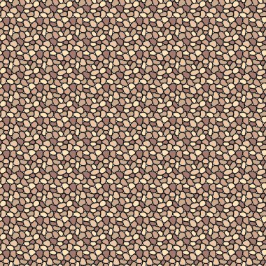 El çizimi polka noktasız desen. Rastgele geometrik çakıl duvar kağıdı. Basit taşlar arka plan. Kumaş ve ambalaj kağıtları için tasarım. Vektör illüstrasyonu