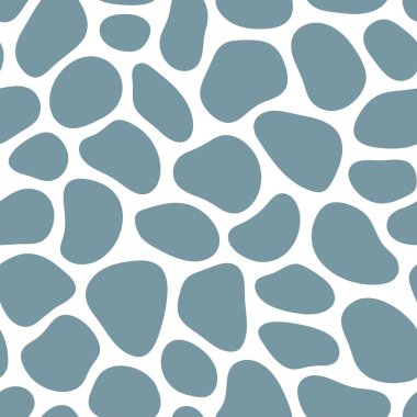 El çizimi polka noktasız desen. Rastgele geometrik çakıl duvar kağıdı. Basit taşlar arka plan. Kumaş ve ambalaj kağıtları için tasarım. Vektör illüstrasyonu