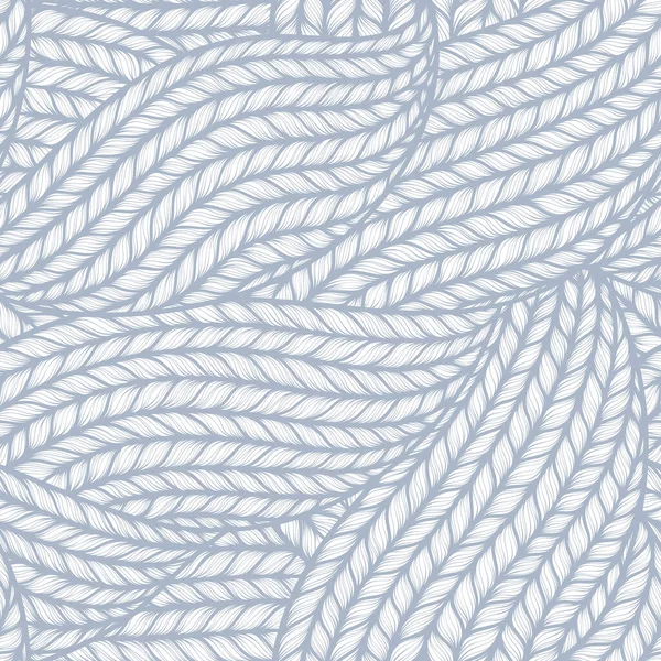 Padrão Sem Costura Azul Tranças Tricô Textura Infinita Tecido Camisola — Vetor de Stock