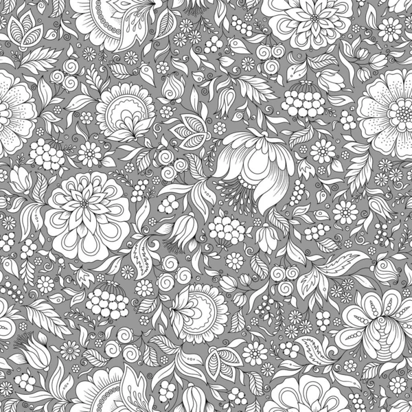 Patrón Floral Sin Costuras Telón Fondo Primavera Verano Diseño Superficie — Vector de stock