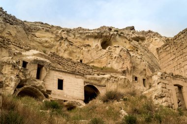 Eski mağara Göreme Milli Parkı, Kapadokya, konut